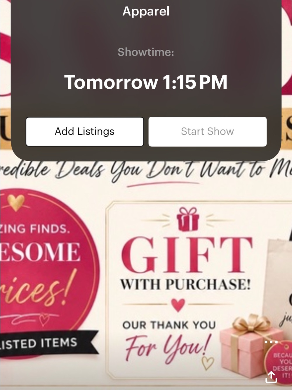 Promotional Gift With Purchase Graphic - Pink & Cream